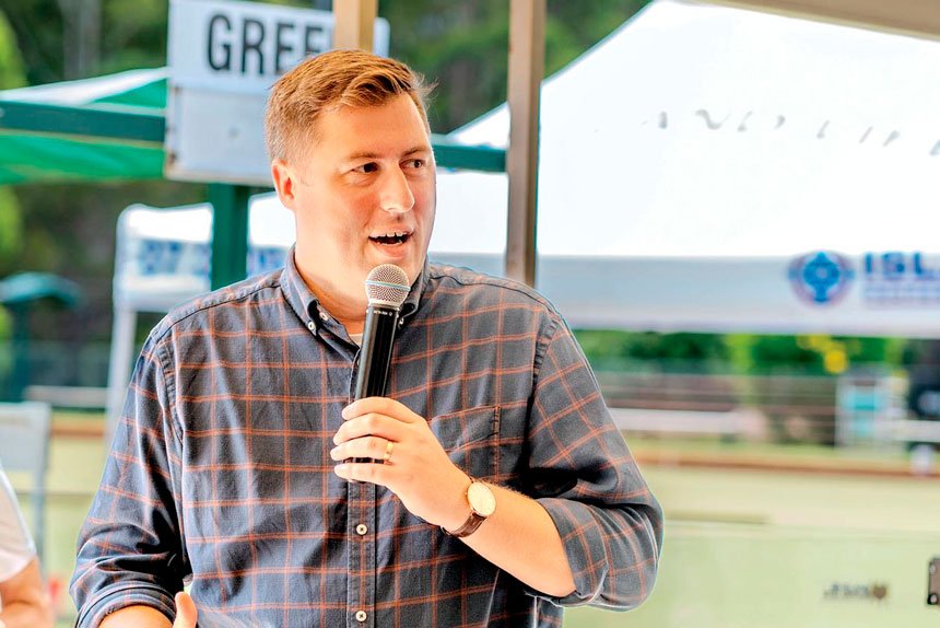 COMMITMENT: Henry Pike is promising $2.5m boost for Russell Island Bowls Club.