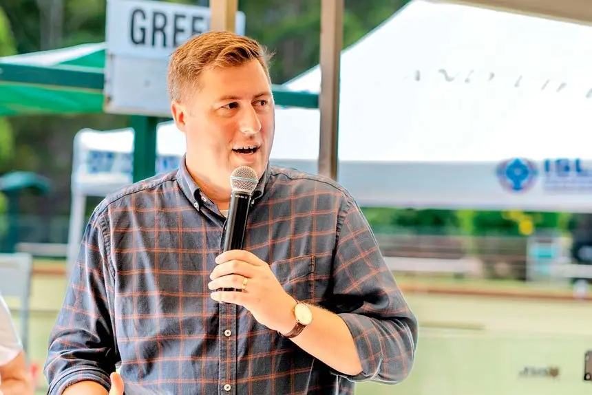 COMMITMENT: Henry Pike is promising $2.5m boost for Russell Island Bowls Club.