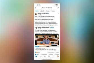 Mayor Jos Mitchell shows her support for Ipswich Mayor Teresa Harding.