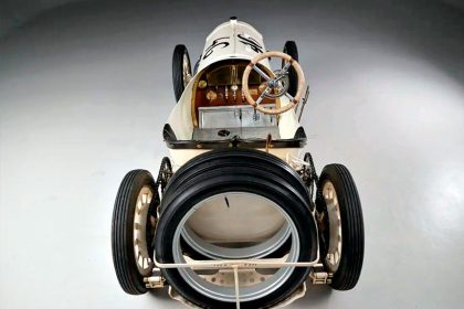 MOTORING MAJESTY: The classic Mercedes still turns heads today.