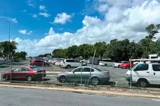 PARKING CRUNCH: Parking is at a premium at Redland Bay Marina and residents have had enough.