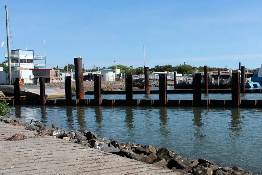 Toondah Harbour, Cleveland, Queensland photographed from public boat ramp (Source: Wikipedia)