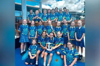 BORN TO LEAD: The St. John Vianney’s Year 6 leaders.