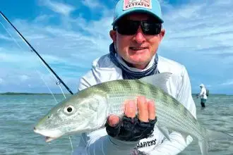 MORE SUCCESS: Nick Currey continues to find joy in the thrill of landing a fish.