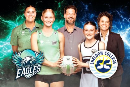 PROUD PARTNERS: The Redlands Coast Eagles and Sheldon College are enthusiastic about the partnership.