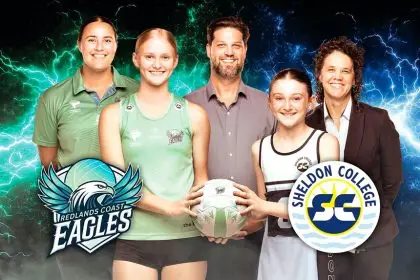 PROUD PARTNERS: The Redlands Coast Eagles and Sheldon College are enthusiastic about the partnership.