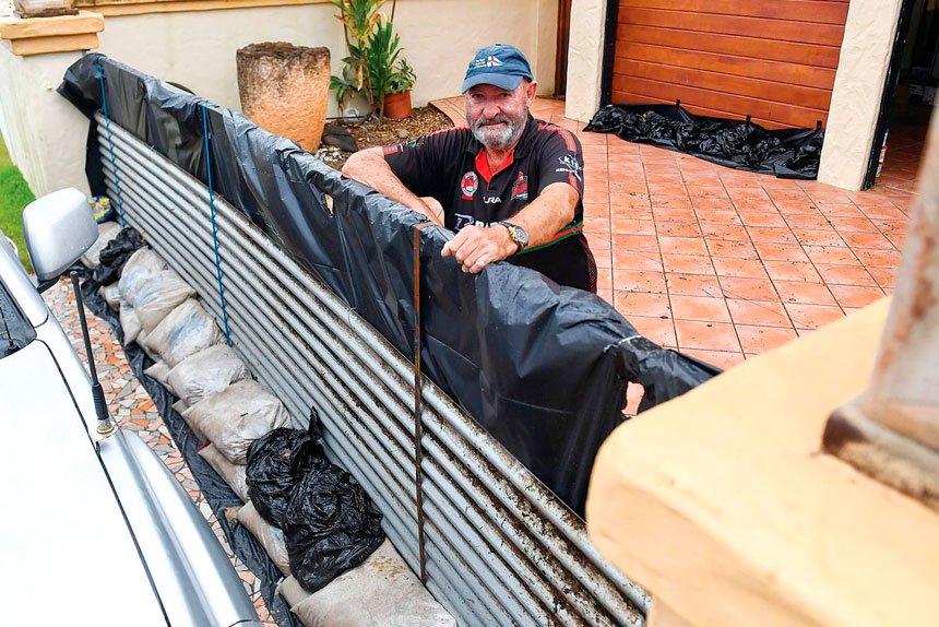 QUICK PIC: Cleveland resident Chris Barton takes a brief break.