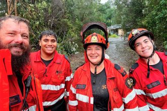 Left to right – Dan Cordner, Ethan Bressan, Brooke Collicoat and Caitlyn Pearce.