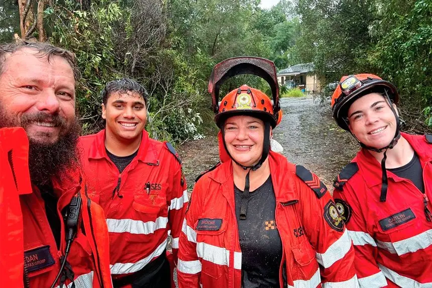 Left to right – Dan Cordner, Ethan Bressan, Brooke Collicoat and Caitlyn Pearce.