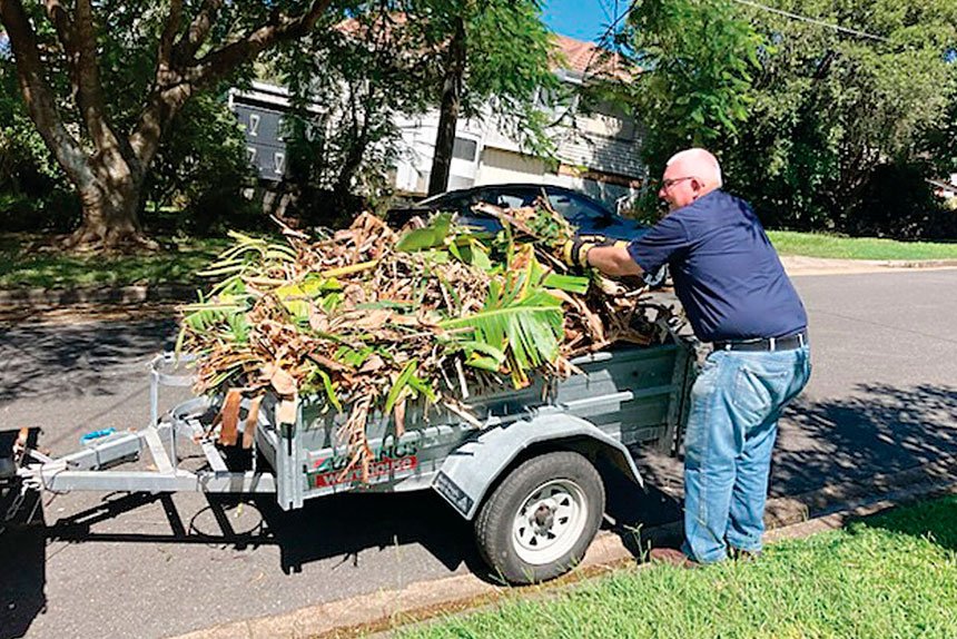 TEAM EFFORT: It’s been all hands on deck to clean up after the big blow.
