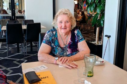 ALWAYS BUSY: Gloria Davey was happy to contribute to the community in any way she could.