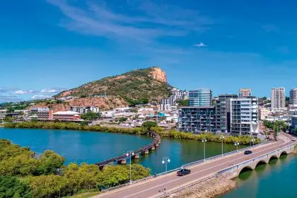 Townsville marina with a view of Castle Hill – regional Queensland is making waves of its own in the property market.