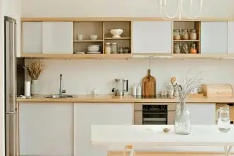 Open shelving is also trending, allowing homeowners to showcase their curated collections of dishware and decor.