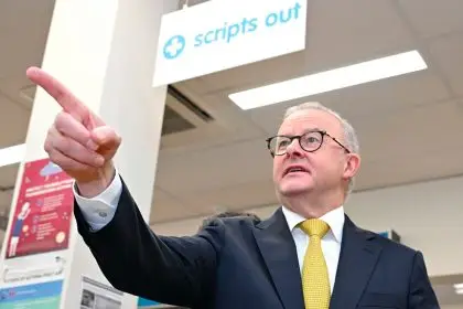 NOT FRIENDLY: Anthony Albanese addresses US tariffs at a press conference in Melbourne. (PHOTO: Lukas Coch)