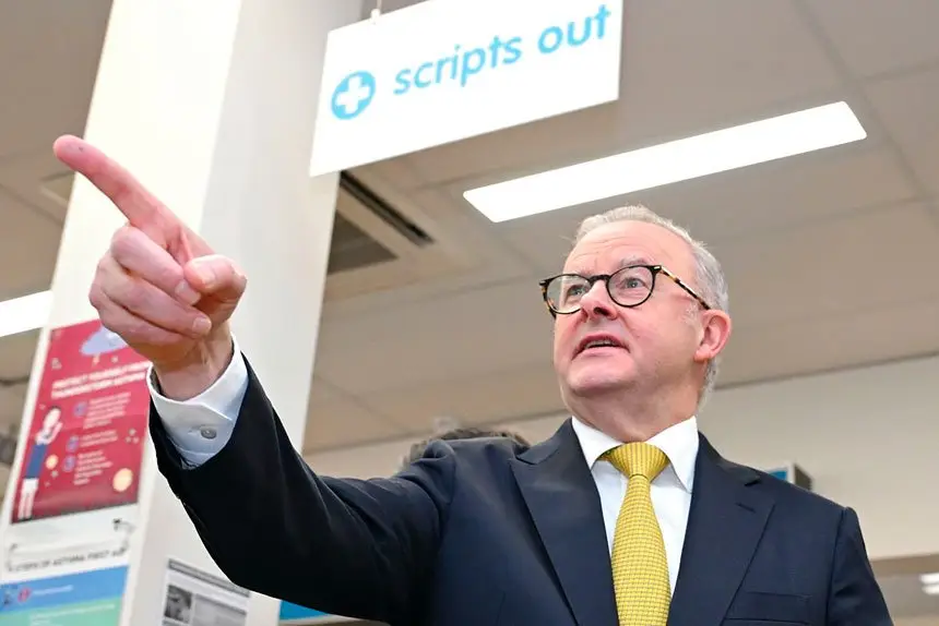 NOT FRIENDLY: Anthony Albanese addresses US tariffs at a press conference in Melbourne. (PHOTO: Lukas Coch)