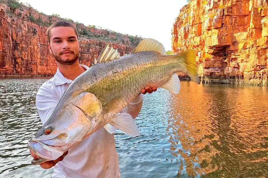 NOW THAT’S A FISH: Kyle Johnson with one of his proudest catches.