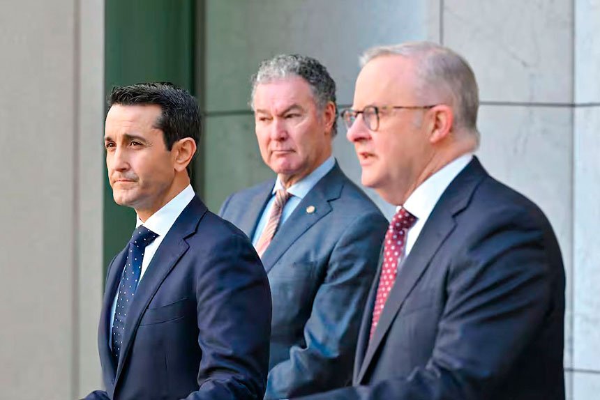 UNITED STANCE: The State and Federal Governments have united over funding.