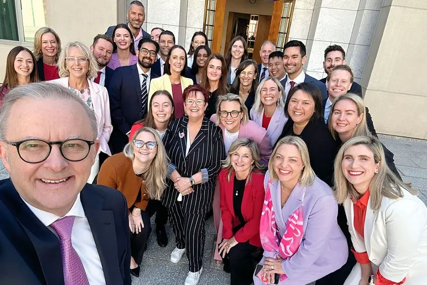 EXCITING TIMES: New Bonner MP Kara Cook makes her first visit to Canberra.