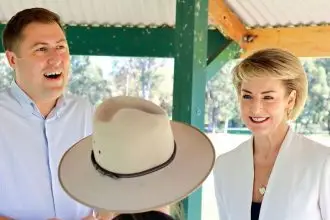 Henry Pike and Shadow Attorney General Senator Michaela Cash in Cleveland.