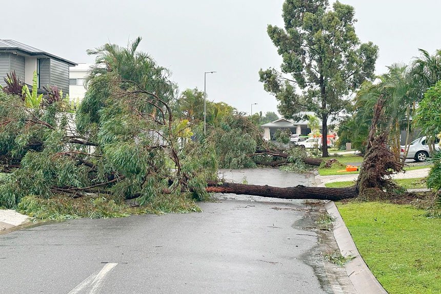 Ex-Tropical Cyclone Alfred left a trail of destruction across the city in March. Pictured: Jason Colley