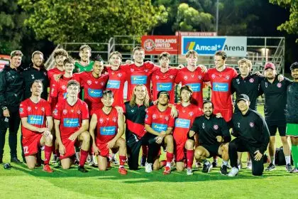 Redlands United progressed to the next round of the Kappa Qld Cup. Photo: Ray Gardner