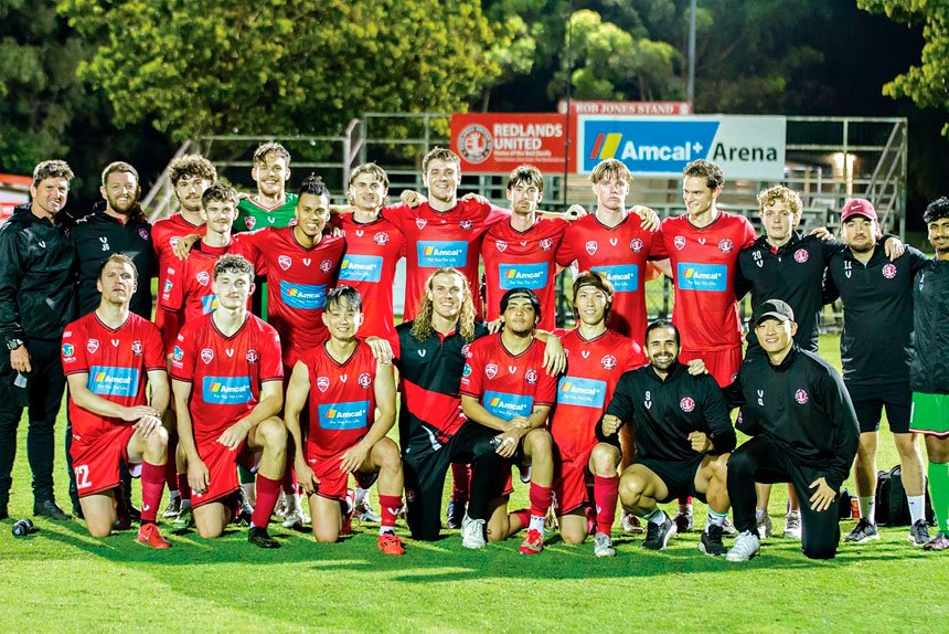 Redlands United progressed to the next round of the Kappa Qld Cup. Photo: Ray Gardner