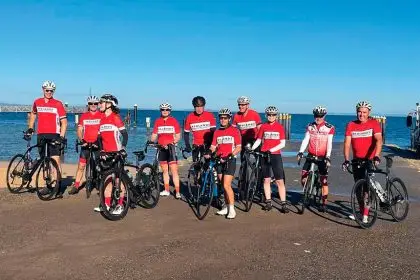 GOOD TIMES “It was a great introduction to a bunch of awesome people who all love riding bikes and having adventures.”