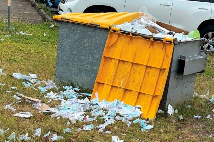Scripts in the dirt outside a Capalaba pharmacy were first reported in November 2022, this newspaper has been told.