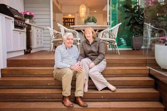 Glen and Leanne Hetherton at home in the Redlands.