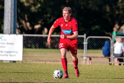 Redlands goal-scorer and man of the match Michael Lee in action Photo: Ray Gardner