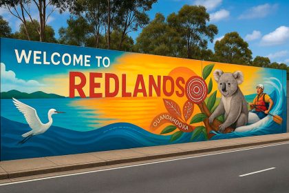 An artist’s mock-up of a possible future mural.