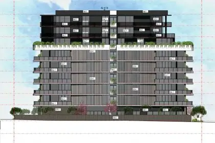 TALL TALE: The proposed nine-storey building at the centre of the ongoing debate.