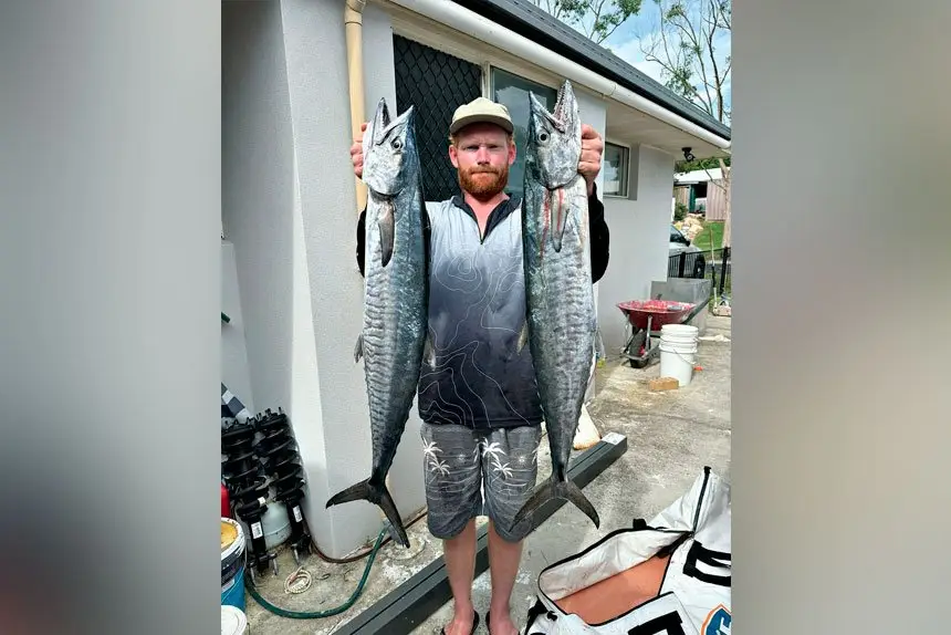 TWO GOOD: Josh Vaughan loves getting out on the bay and relaxing with a few hours of fishing.