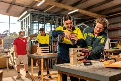HANDS-ON: TAFE Queensland’s Senior College builds practical skills.