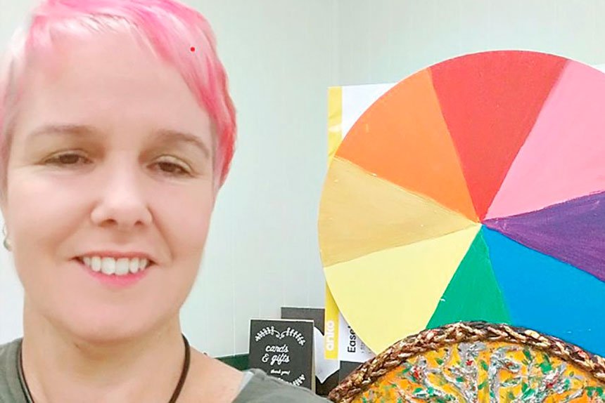 ARTISTIC EXPLORATION: Danielle Chapman encourages creative healing.