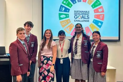 INSPIRATIONAL: The Ormiston College students worked collaboratively at the workshop.