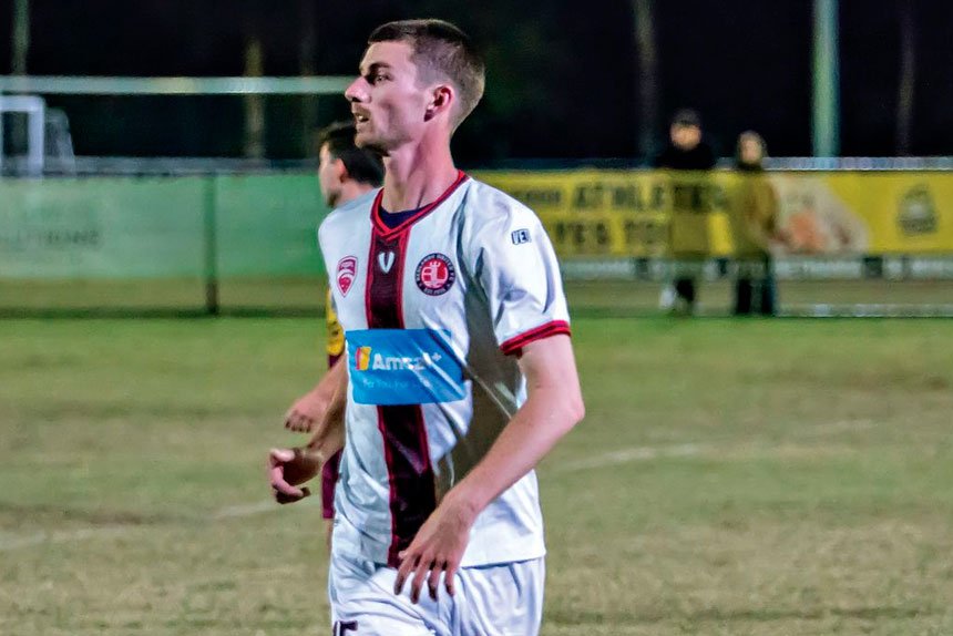 Redlands’ man of the match Deegan Brook. Photo Ray Gardner.
