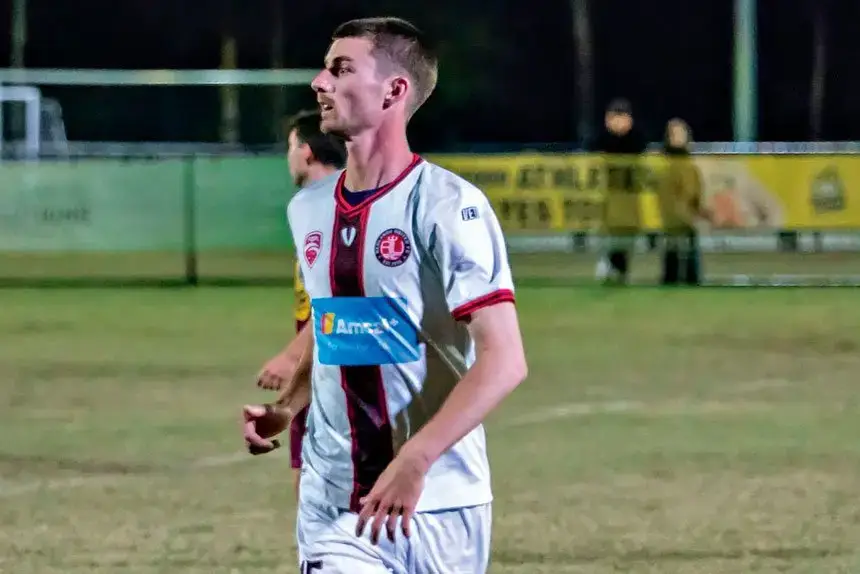 Redlands’ man of the match Deegan Brook. Photo Ray Gardner.