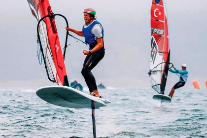 Manly windsurfer Rory Meehan takes out gold in the Youth iQFoil World Championships in France. PHOTO: Sailing Energy