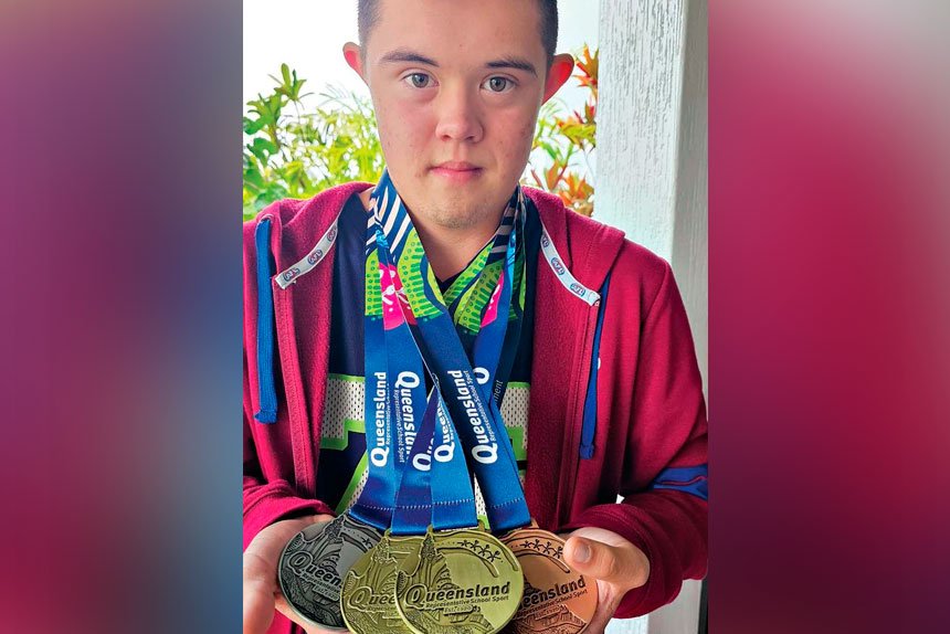 Dylan Neil will compete as a member of the Australian team at the Virtus World Swimming Championships in August.