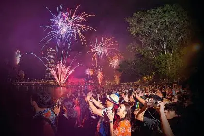 PICTURE PERFECT: The skyline will be painted with a kaleidoscopic display of colour and light.