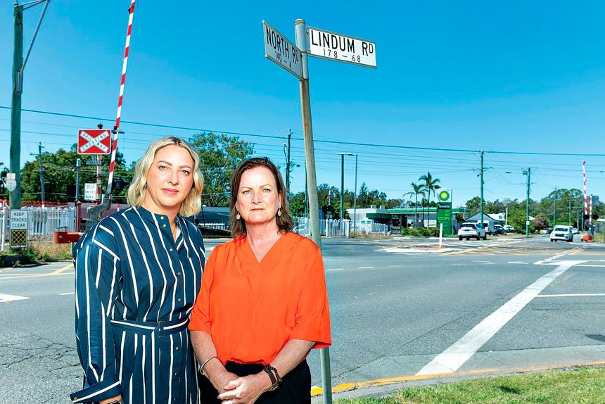 DELAY CONCERNS: Local MPs Kara Cook and Joan Pease are questioning the delay on delivering a fix for Lindum Station crossing.