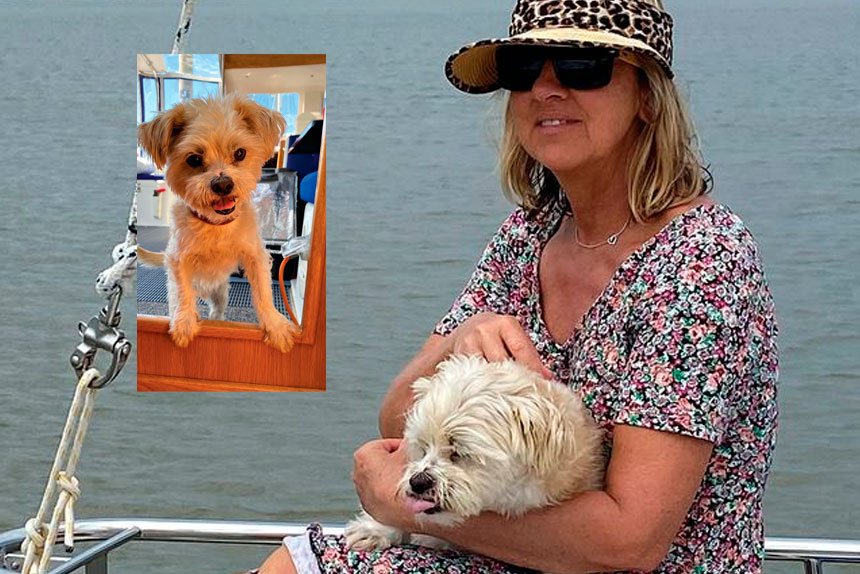 SAD ENDING: Manly resident Cheryl Willis with her greatly missed companion Buddy.