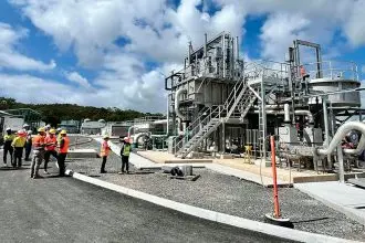 WASTE PLANT: The state-of-the-art wastewater treatment plant is taking shape in Redland Bay.