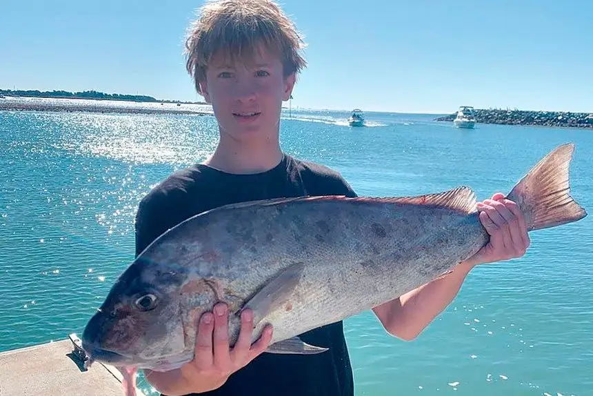 Phoenix Douglass with the big one that didn’t get away.