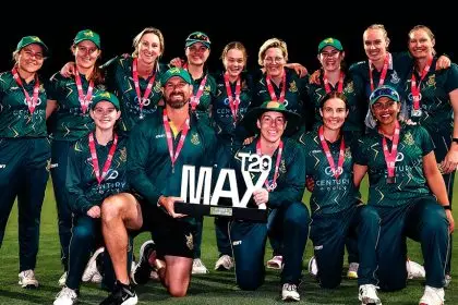 CHAMPION TEAM: The winning Wynnum-Manly KFC T20 Max women’s squad.