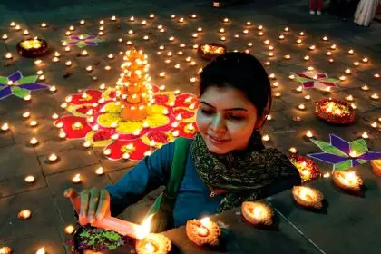 LIGHTING THE WAY: Diwali is the Festival of Lights.