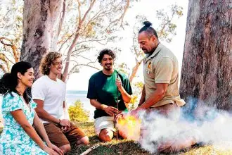 Quandamooka Elder Matt Burns will share the ancient stories and cultural wisdom of North Stradbroke Island (Minjerribah) through its signature Indigenous experience, the Goompi Trail.