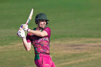 FOUR MORE: Sam Heazlett on his way to a ton on the weekend against Toombul. PHOTO: Alan Minifie