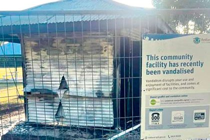 SENSELESS DAMAGE: The amenities block in William Stewart Park, Thornlands was damaged beyond repair in March.